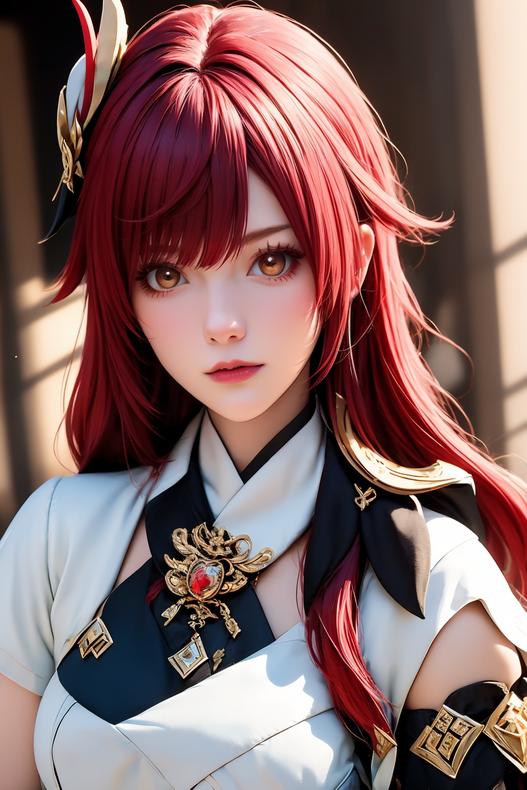 1girl,\(genshin impact\),red hair,