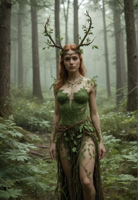 score_9, score_8_up, score_7_up, source_photorealistic, masterpiece, best quality, absurdres, 1girl, Dryad \(skyrim\), sfw