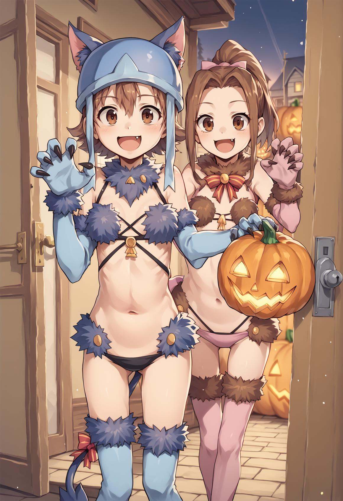 2girls,  mimi,  very long hair on Tensor.Art