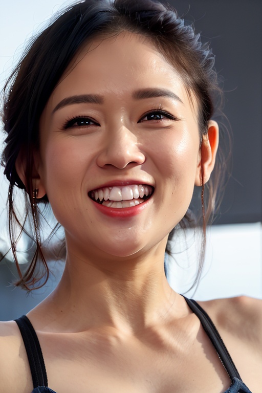 マスターチーフ PHOTOREALISTIC REALISTIC,masterpiece,best quality,highres,ultra detailed,8k,(point-of-view:1.5),1woman,looking at viewer,upper teeth,smile,night,outdoors, <lora:chenqiaoenAlexnsfw:0.7>