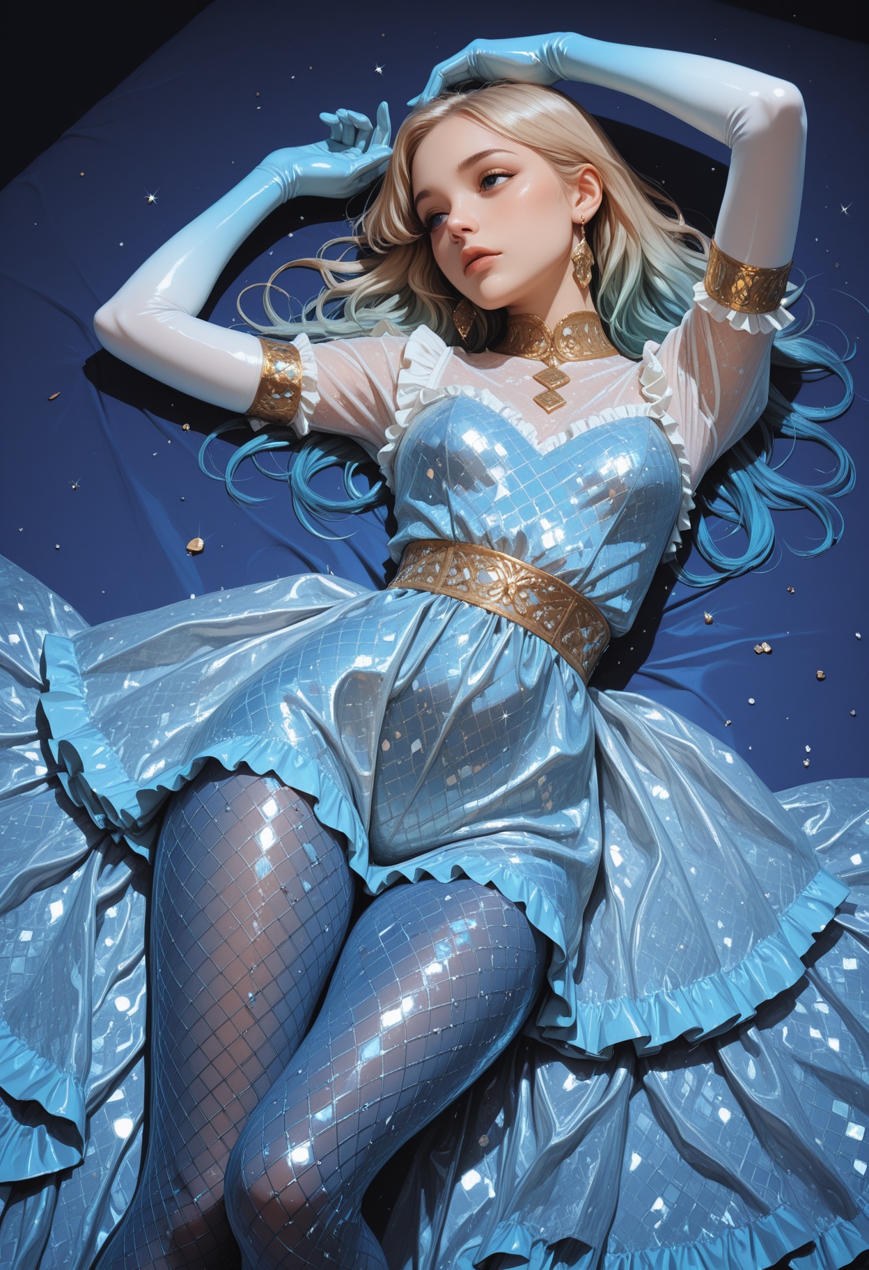 masterpiece,  best quality.white,  blue on Tensor.Art