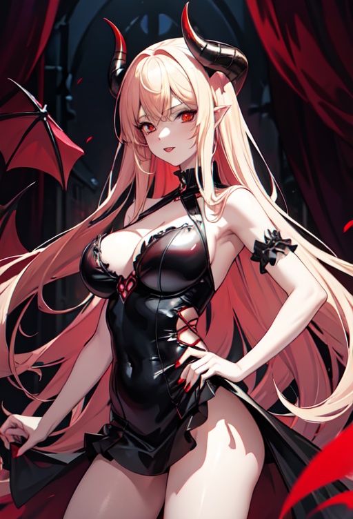 SUCCUBUS DEMON,  DEMONIC CLOTHING,  GOTHIC on Tensor.Art