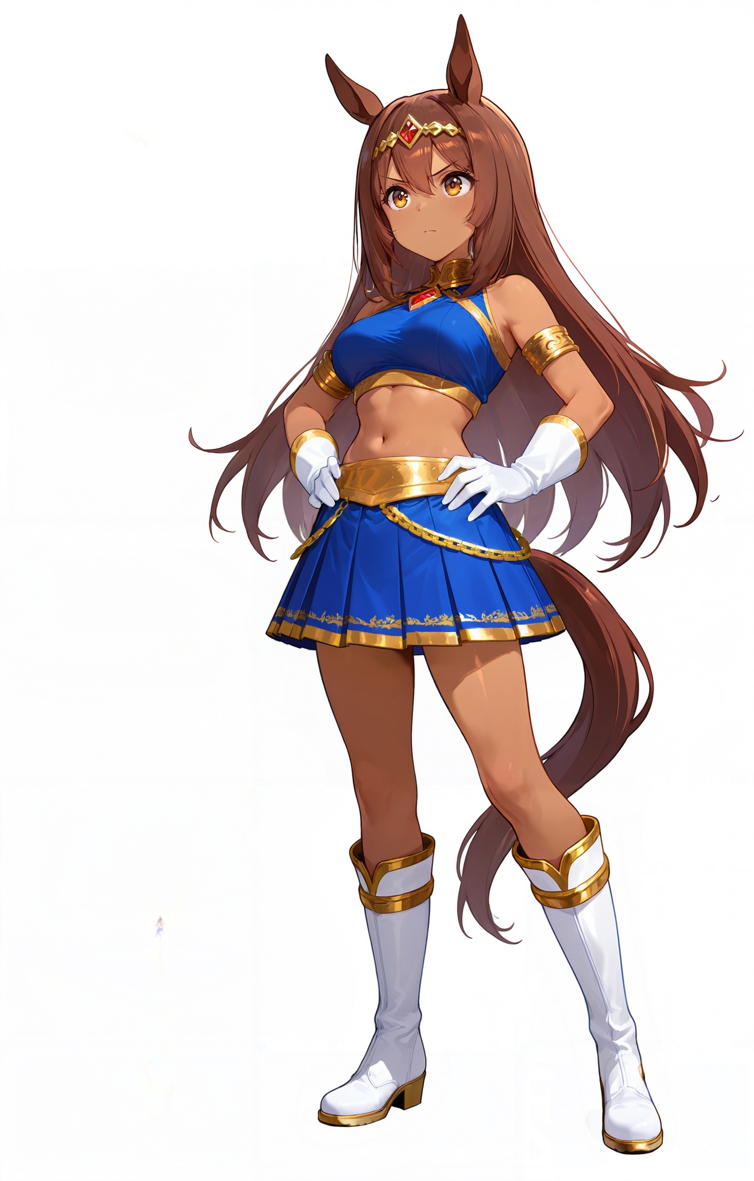 americanpharoah,  1girl,  brown hair on Tensor.Art