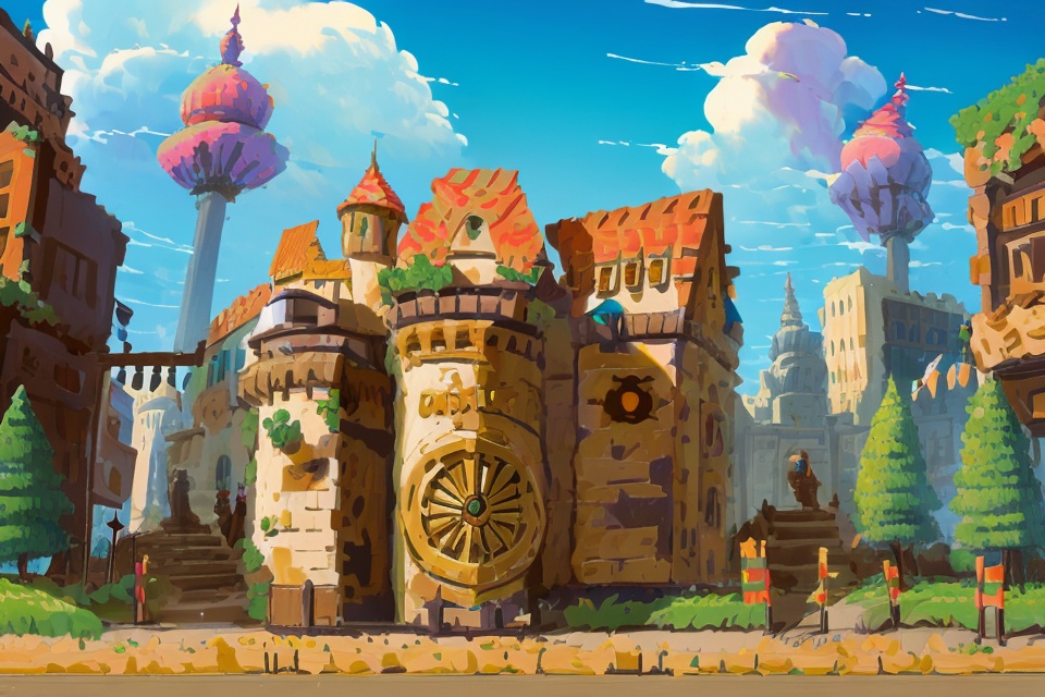 好吃米-illustration游戏建筑风景 by 米饭不好吃 on Tensor.Art