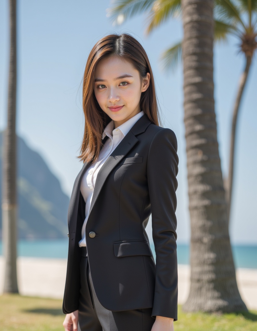 1girl,waist up,realistic,suit,outdoors,