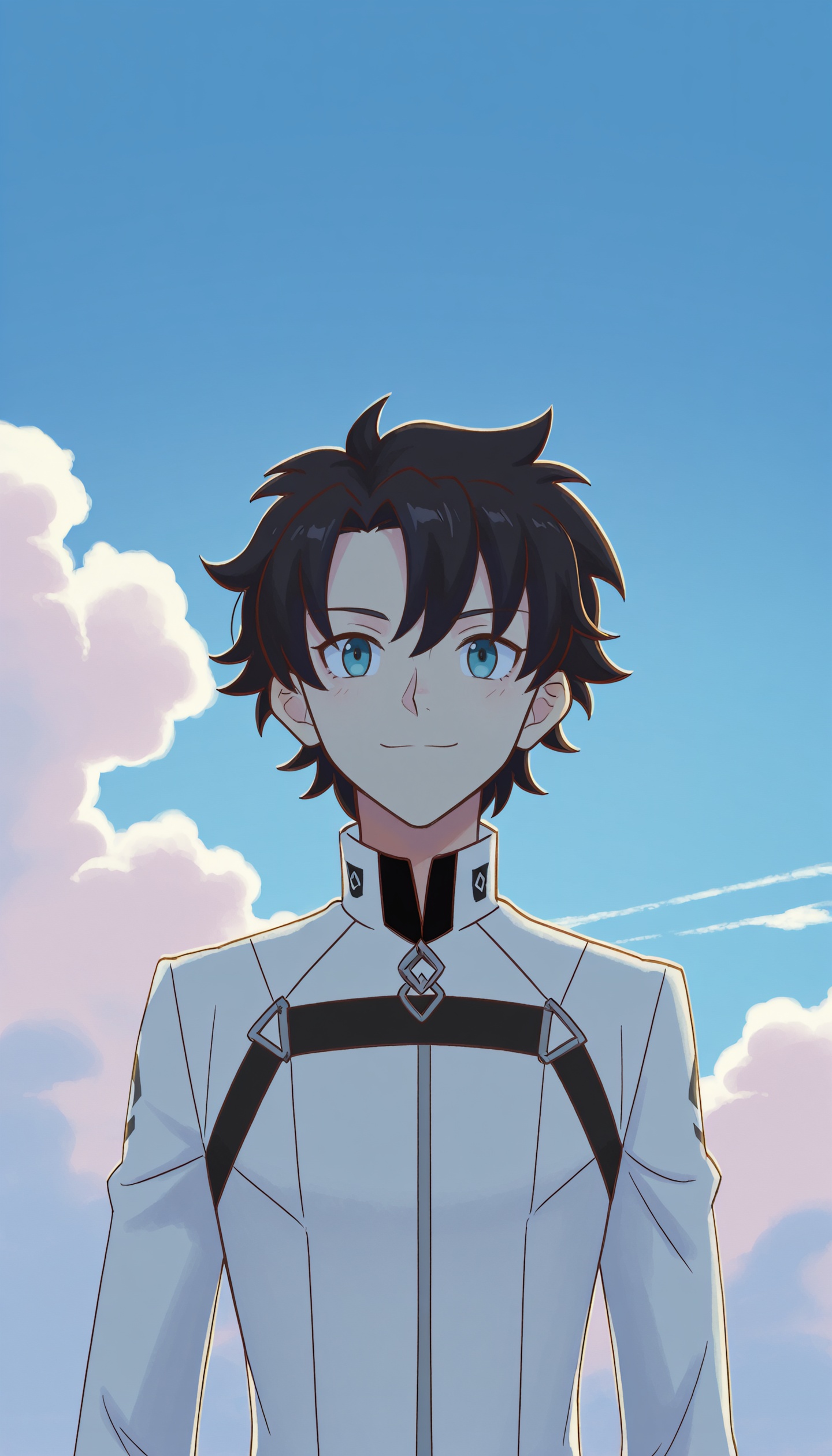 (( fujimaru ritsuka male)),  1boy,  black hair on Tensor.Art