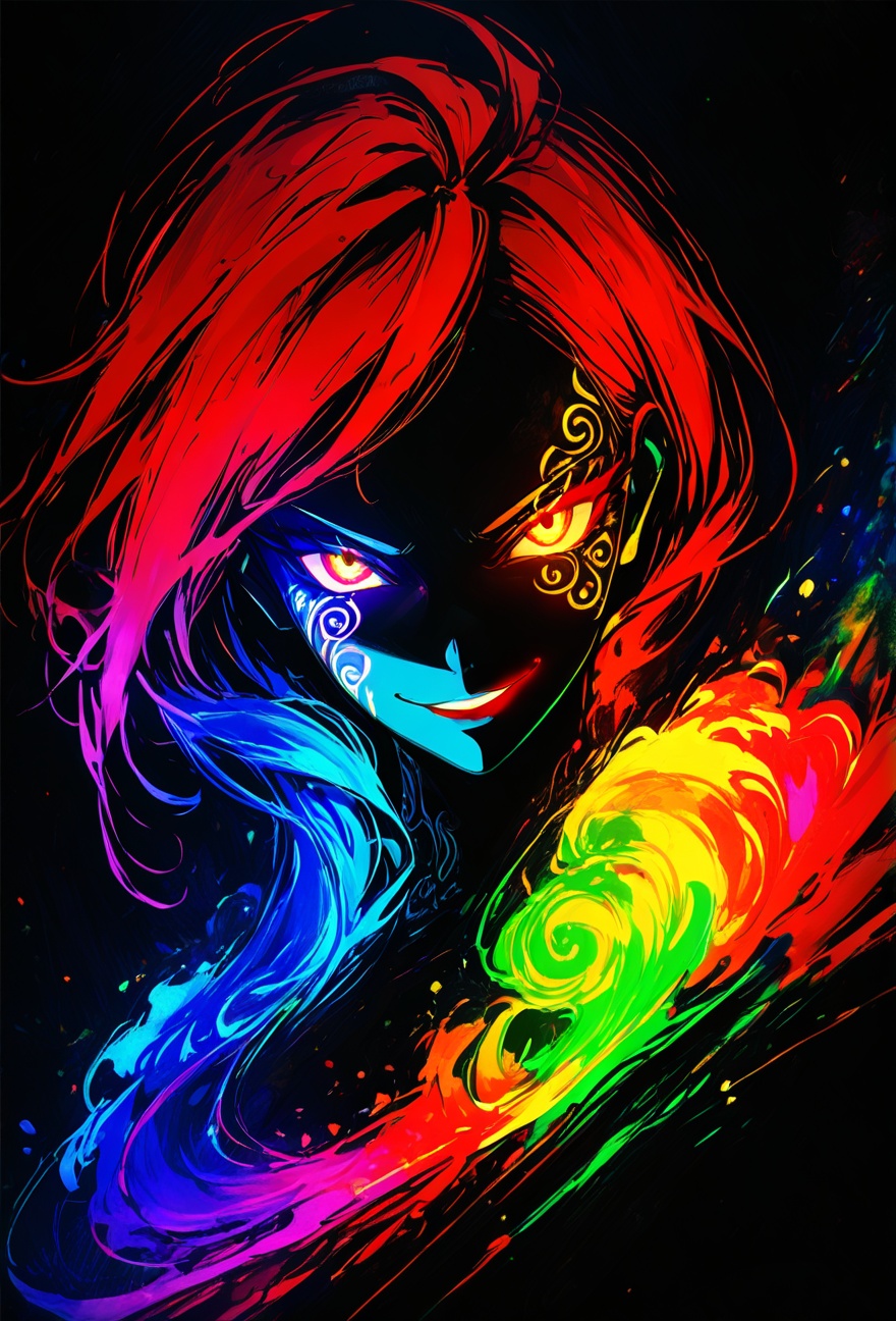high contrast,  neon,  masterpiece on Tensor.Art
