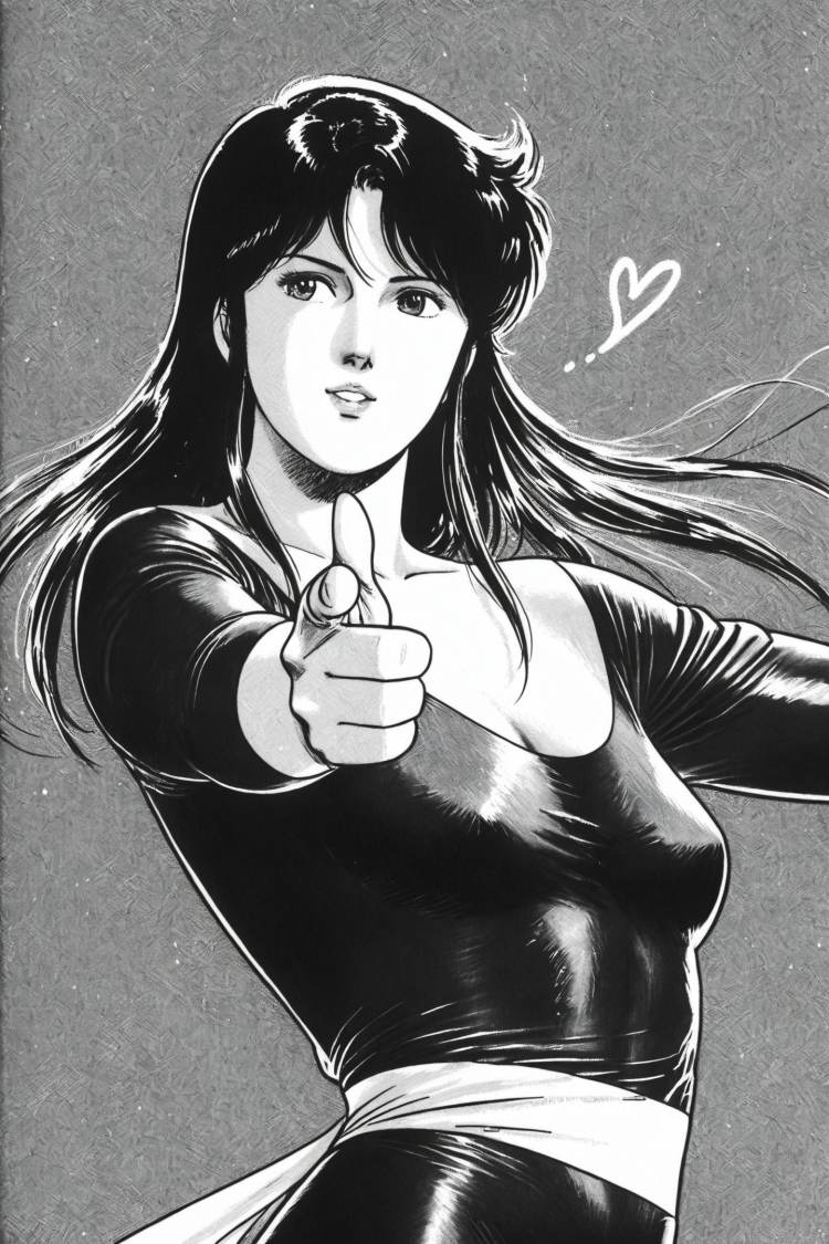 6 in1，Cat's Eye/猫眼三姐妹，Tsukasa Hojo/北条司，City Hunter by flyx3 on Tensor.Art
