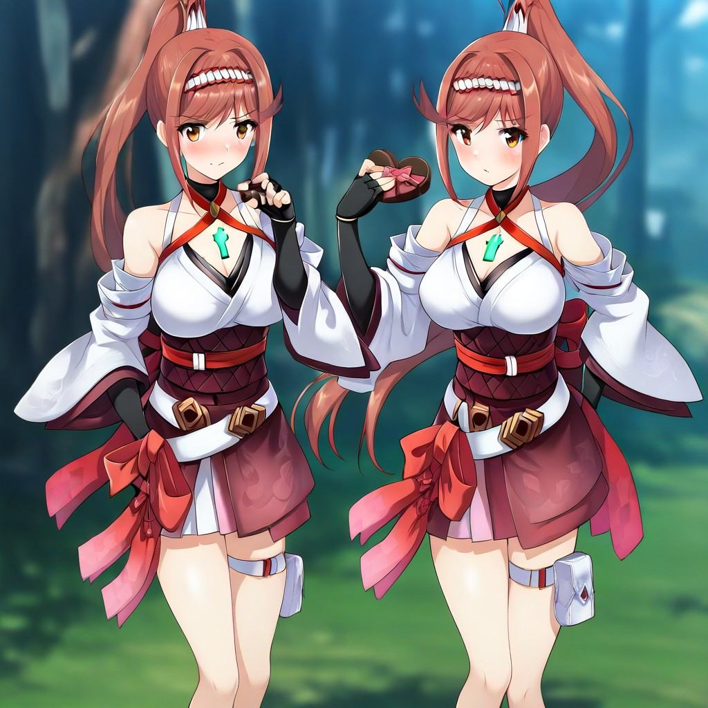 glimmer \(xenoblade\),  red hair,  long hair on Tensor.Art