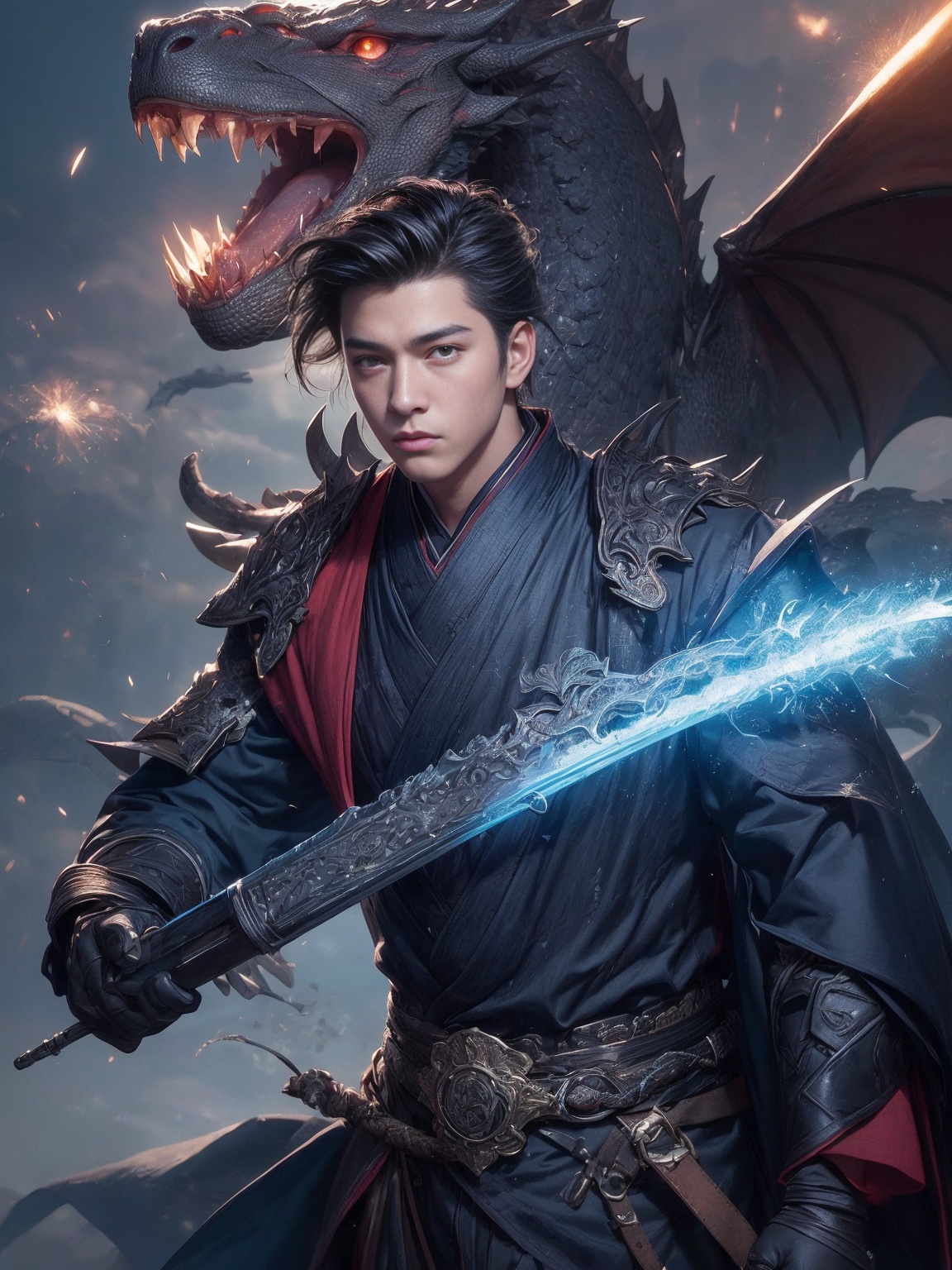 ultra-detailed,  (1boy,  handsome on Tensor.Art