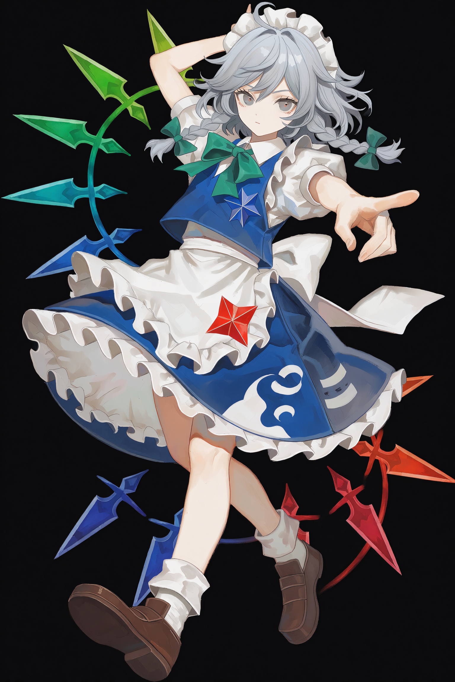 Yogisya Style,  1girl,  izayoi sakuya on Tensor.Art