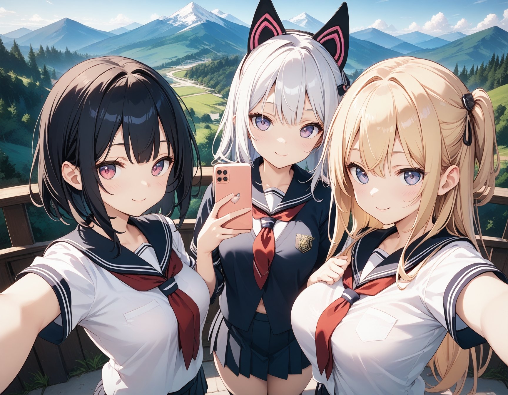 masterpiece,  best_quality,  BREAK3girls on Tensor.Art