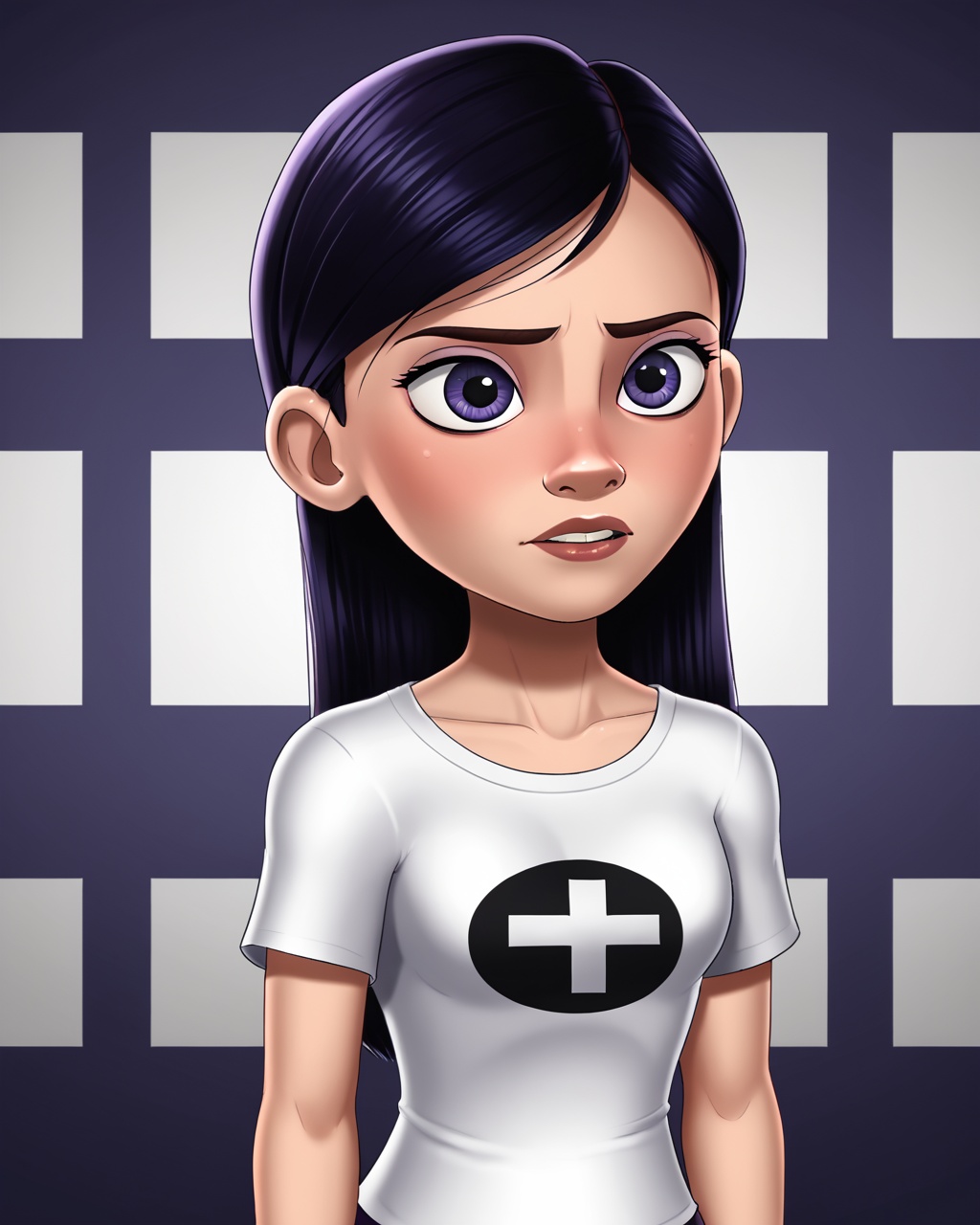 half body potrait,  solo,  violet parr on Tensor.Art