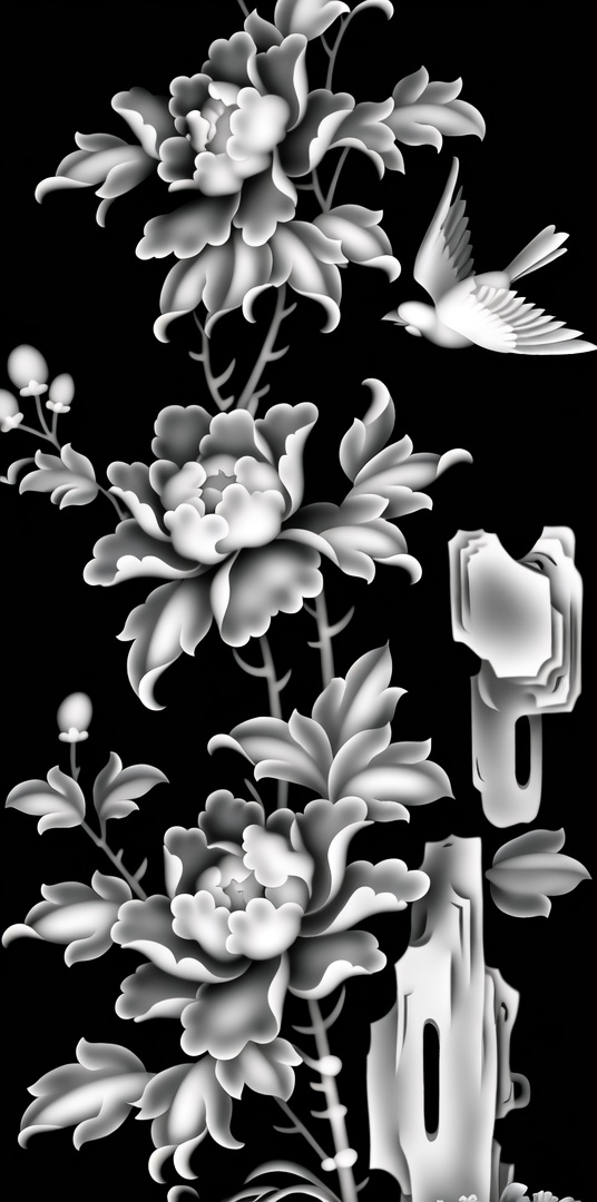 灰度图四季花V2 by 无边落木 on Tensor.Art