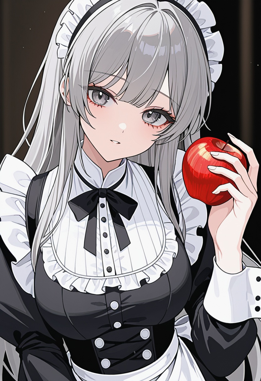 1girl,  solo,  Grey hair on Tensor.Art