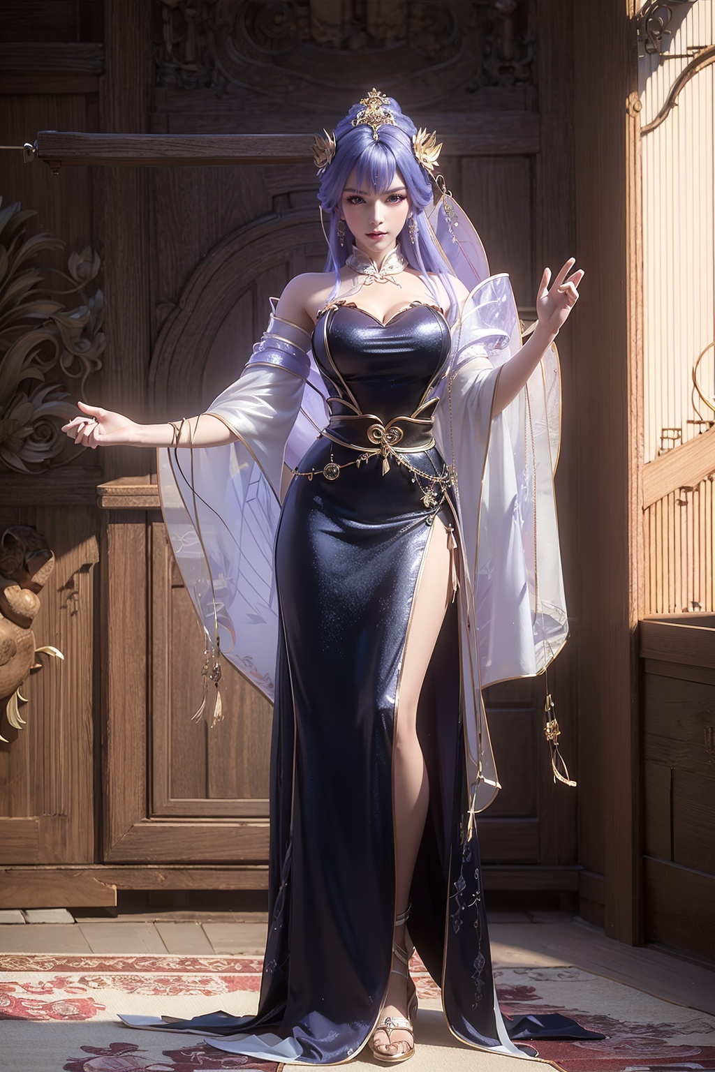 tianqiong,portiart,1girl,solo,<lora:tianqiong:0.7>,full body,