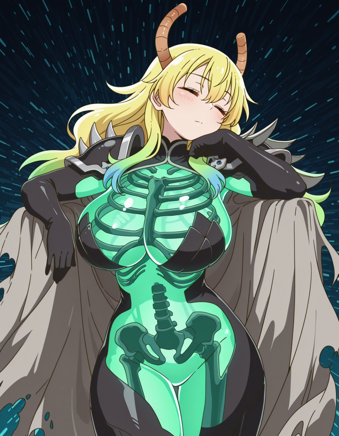 curvy,  HelOutfit,  black armor on Tensor.Art