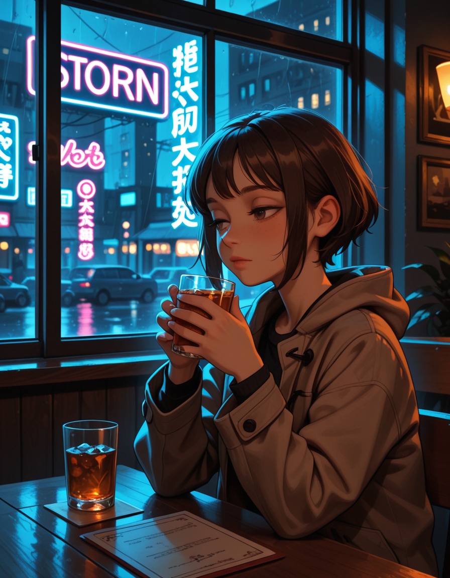1girl,  solo,  originalbrown hair on Tensor.Art
