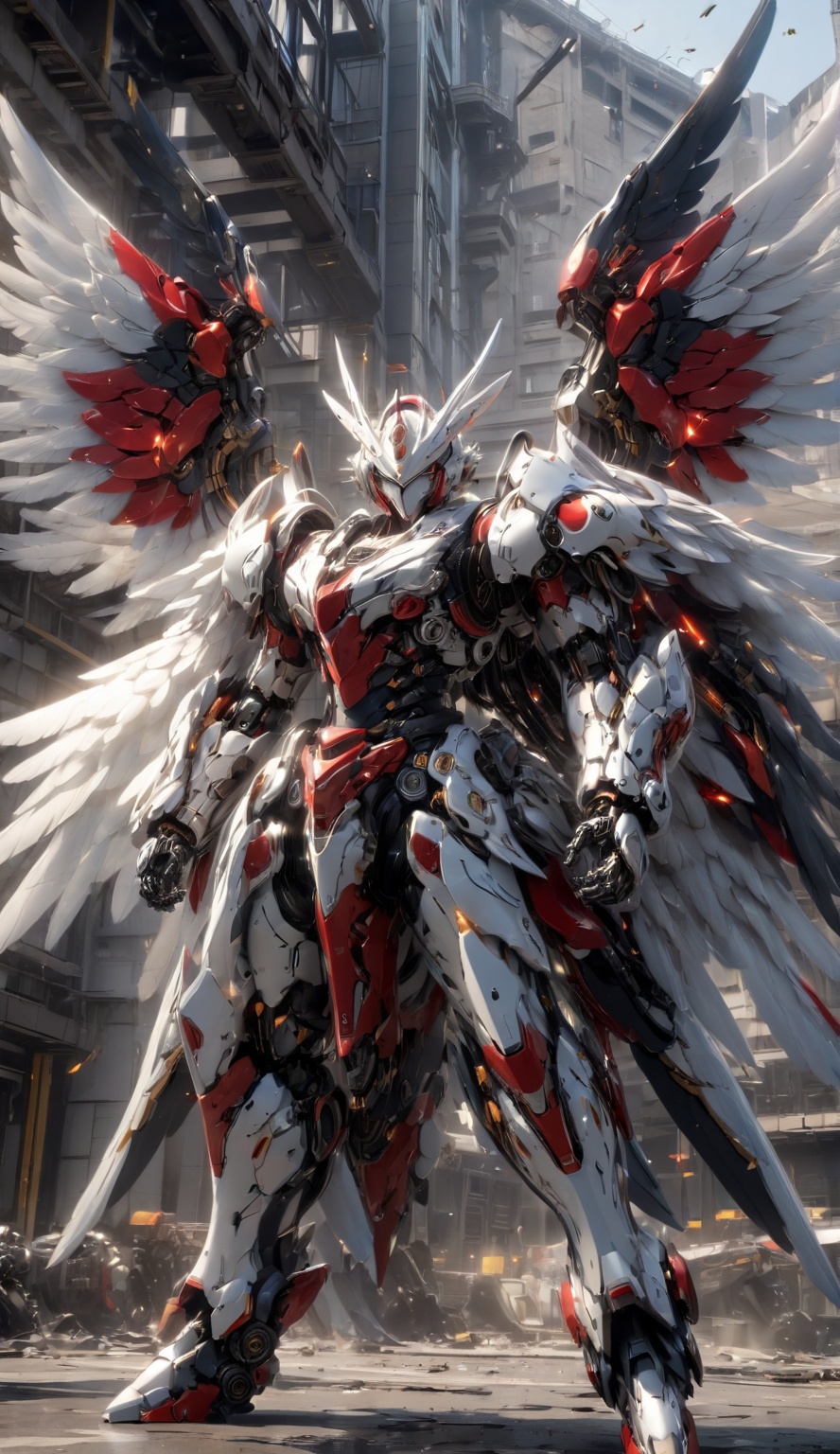 solo,  standing,  wings on Tensor.Art