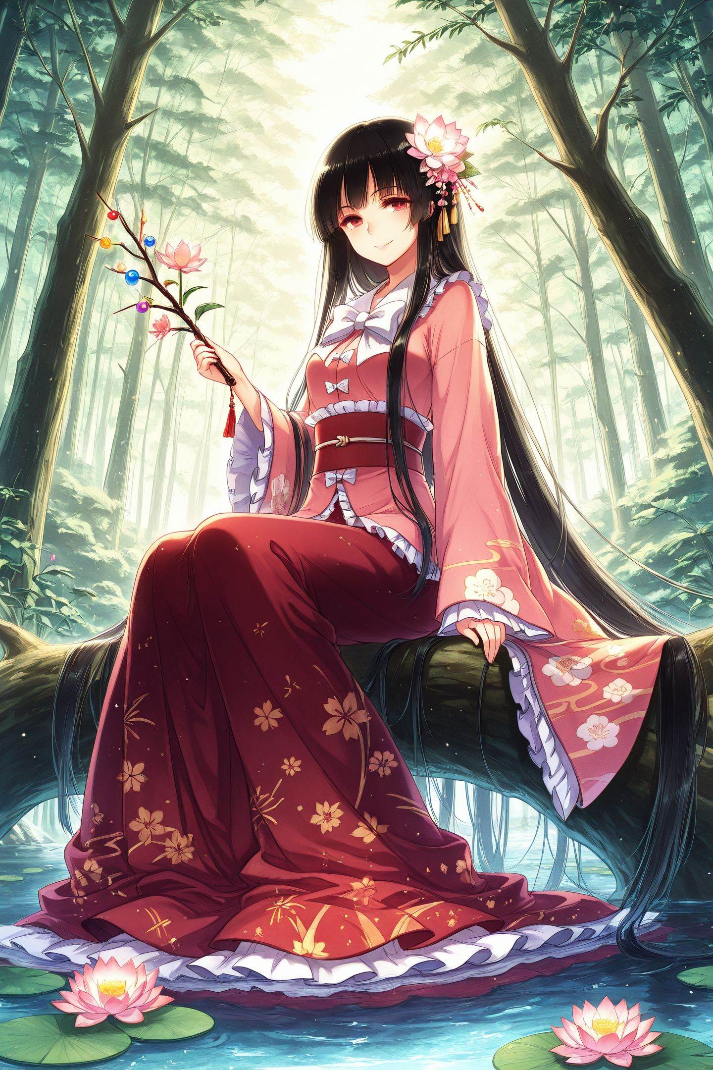 Kieta Style,  1girl,  houraisan kaguya on Tensor.Art