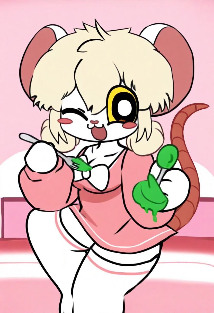 solo,  blush,  terrible_mouse_style on Tensor.Art