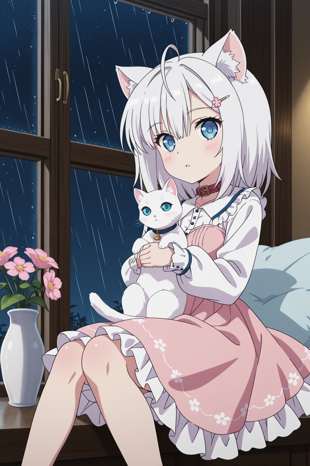 AbsoluteDuoStyle,  1girl,  animal ears on Tensor.Art