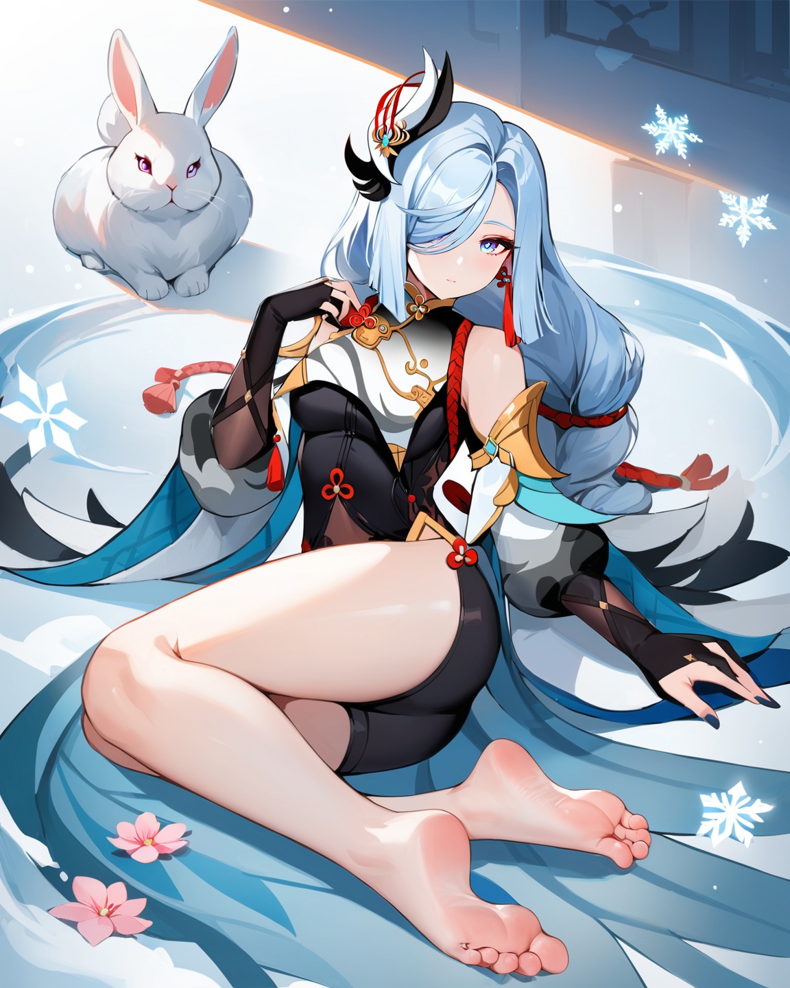 shenhe,  genshin impact,  1girl on Tensor.Art