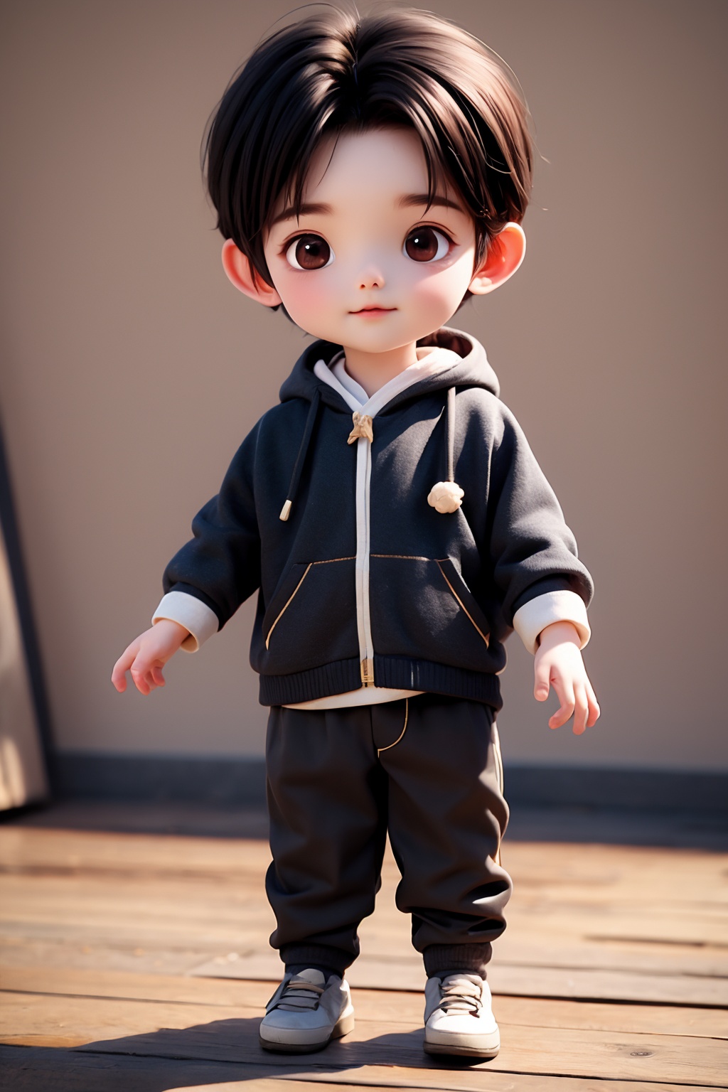 (best quality:1.4),(masterpiece:1.4),(8K:1.4),(extremely detailed:1.4),(black eyes:1.2),(black hair:1.2),(full body:1.3),1boy,