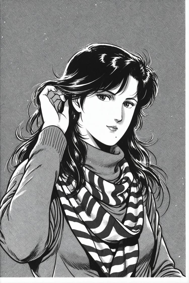 6 in1，Cat's Eye/猫眼三姐妹，Tsukasa Hojo/北条司，City Hunter by flyx3 on Tensor.Art