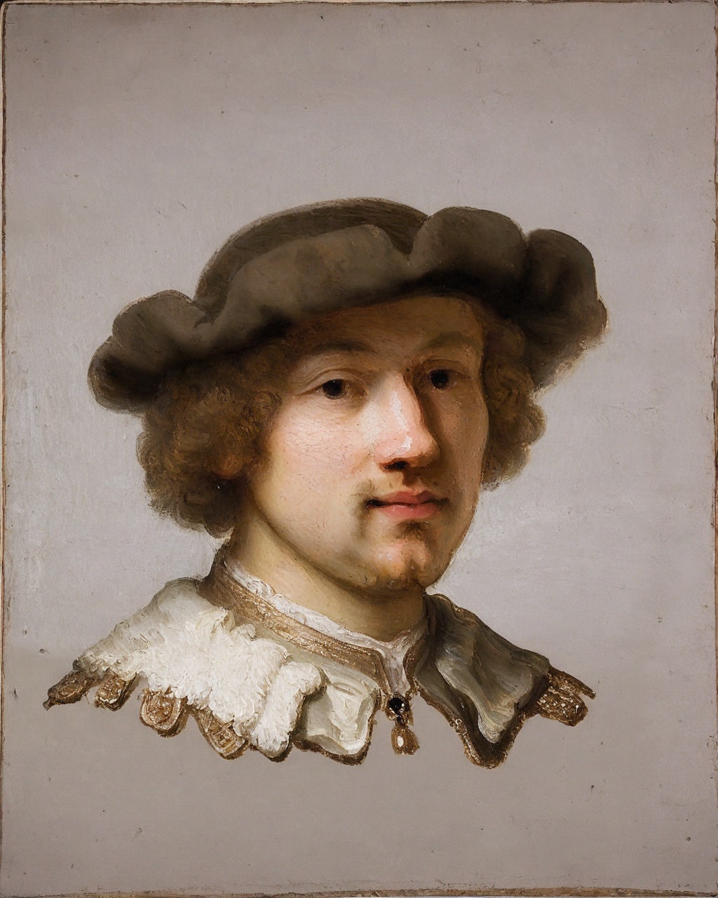Baroque,  Rembrandt,  The image appears to be a classic portrait painting by user_684547306590104004 on Tensor.Art