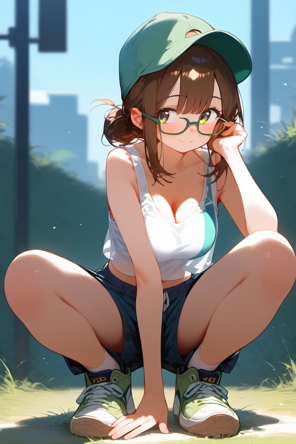 1girl,  solo,  smile on Tensor.Art