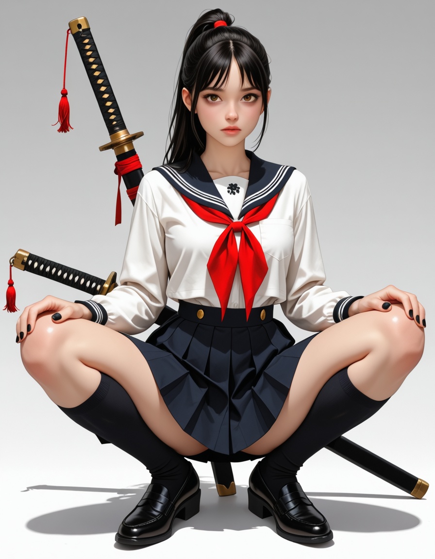 1girl,  solo,  long hair on Tensor.Art