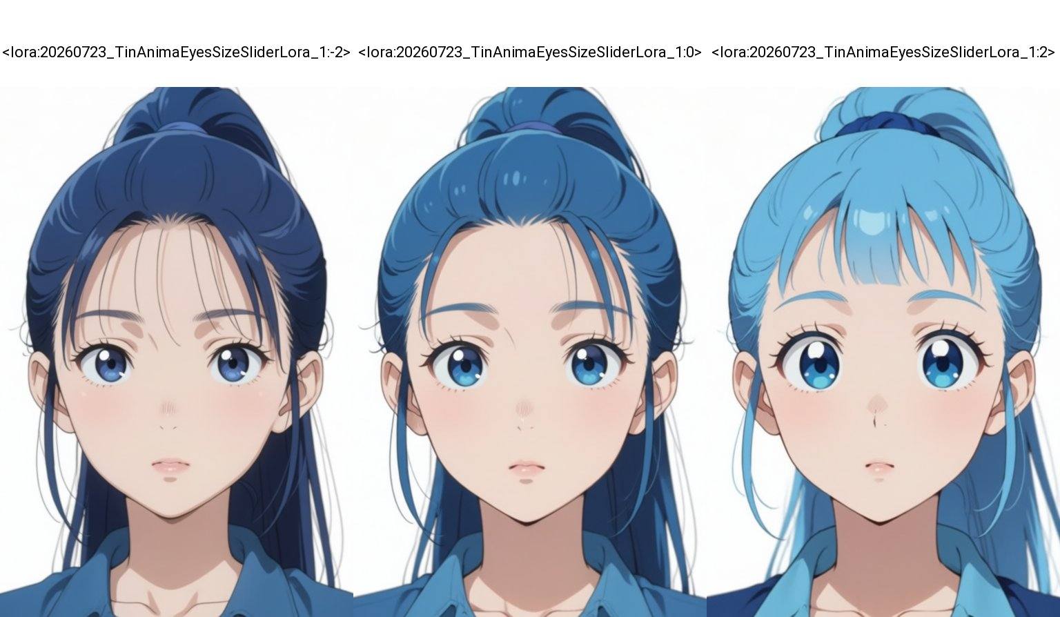 Anime style,  A close-up portrait centers a young woman,  very small eyes on Tensor.Art