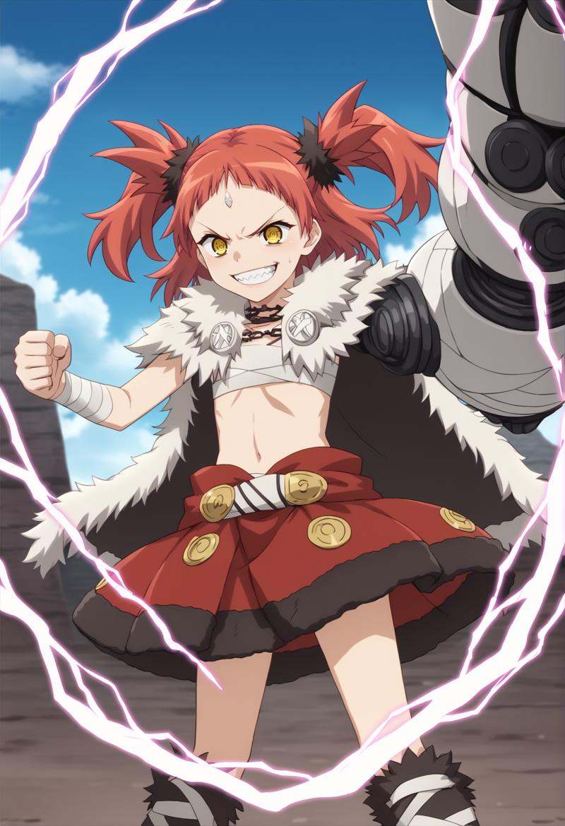 1girl,  red hair,  medium hair on Tensor.Art