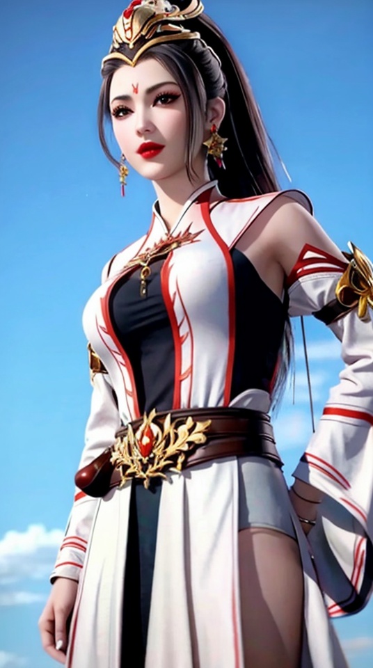 1girl,blue sky,breasts,brown eyes,day,earrings,helmet,jewelry,lips,lipstick,long hair,makeup,nose,realistic,red lips,sky,solo,,<lora:6bd05e87fe538c5a2938f836fbdc85dd786e8fabdb9b8b519f510ddc6a60d743:0.6>