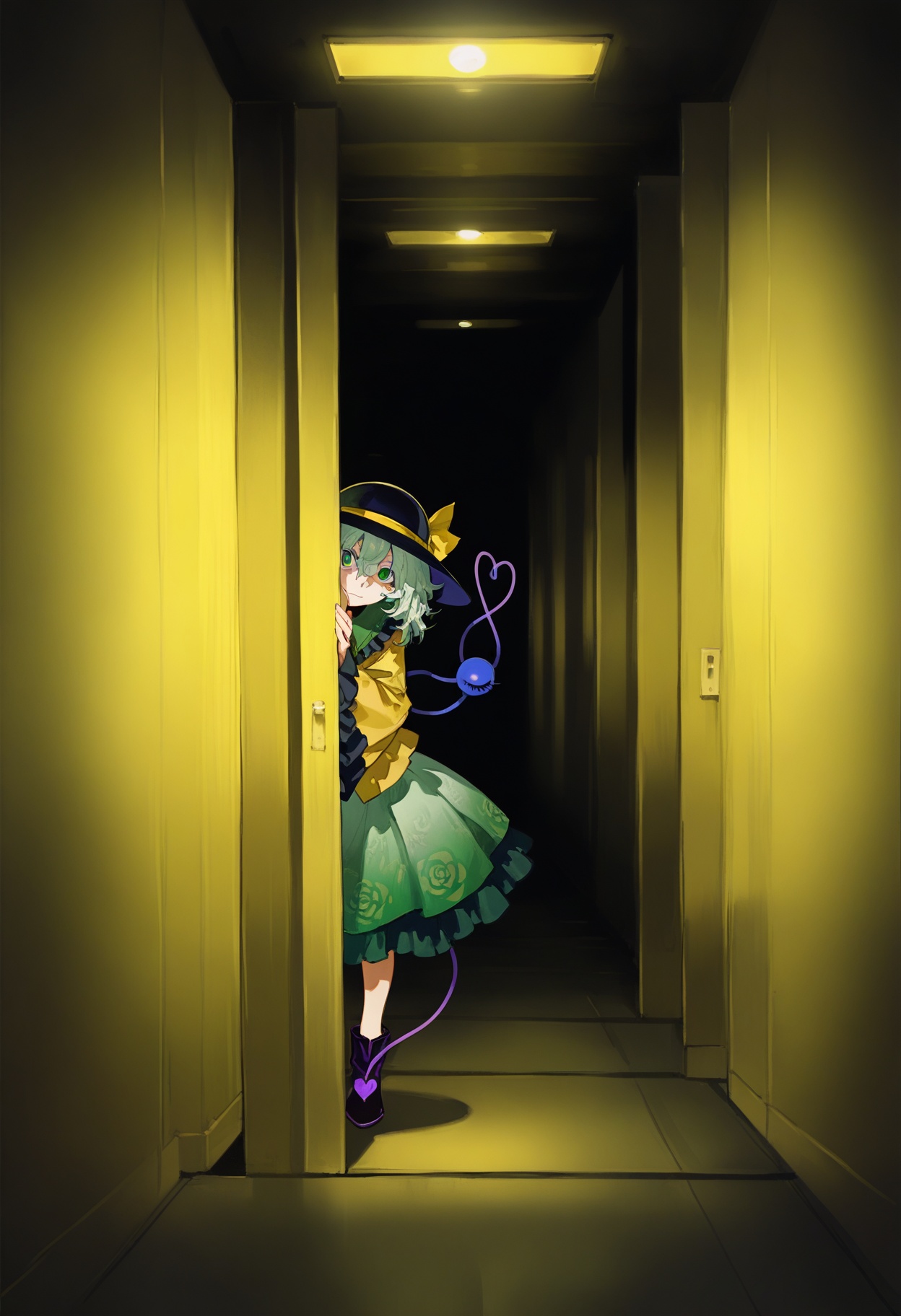 komeiji koishi,  backrooms \(creepypasta\),  touhou on Tensor.Art