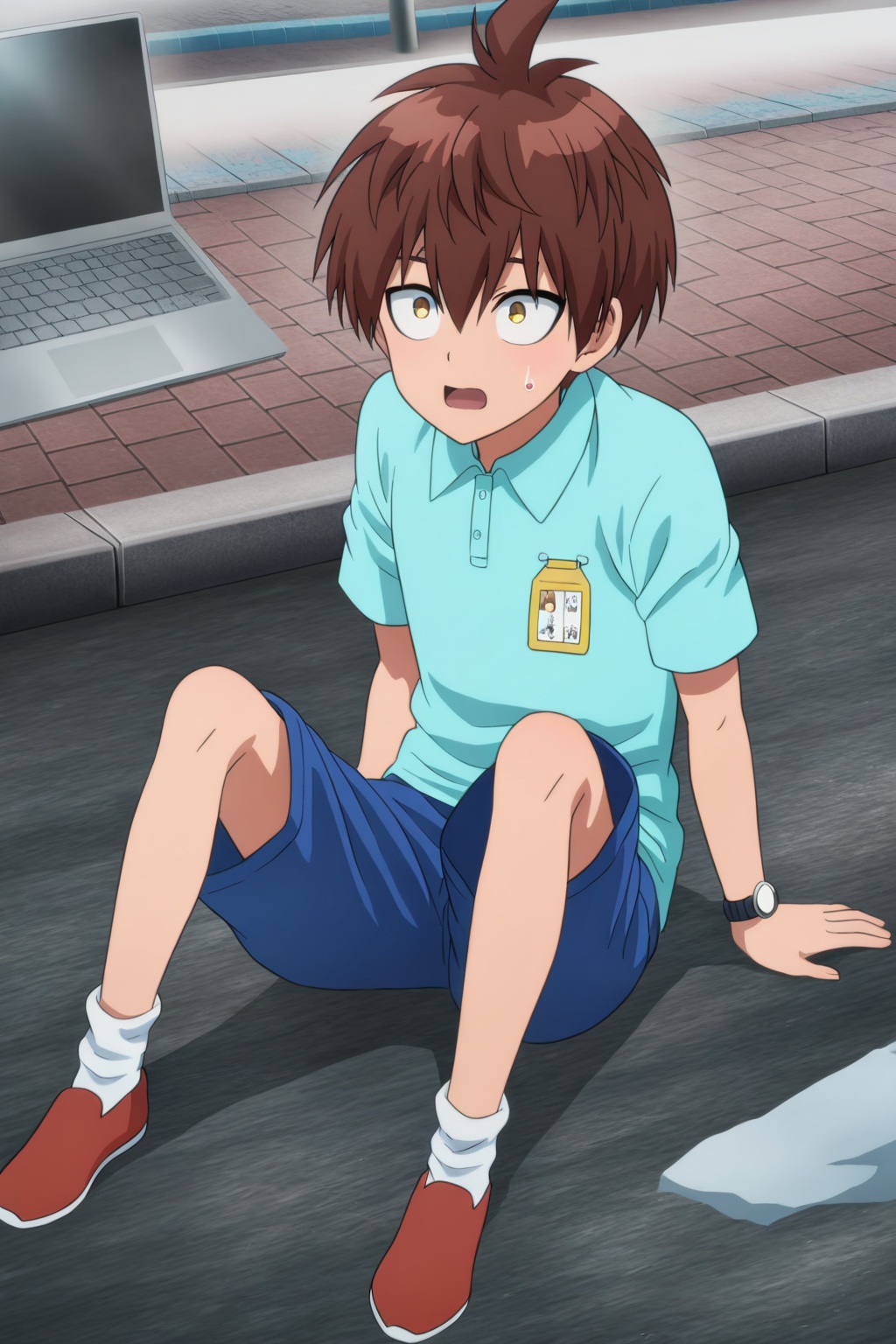 tongdi,  brown hair,  golden eyes on Tensor.Art