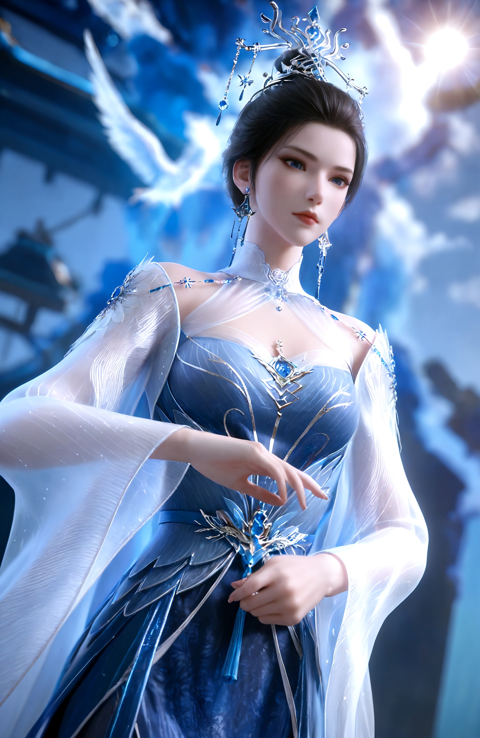1girl,  black hair,  short hair by 天海TianHai on Tensor.Art