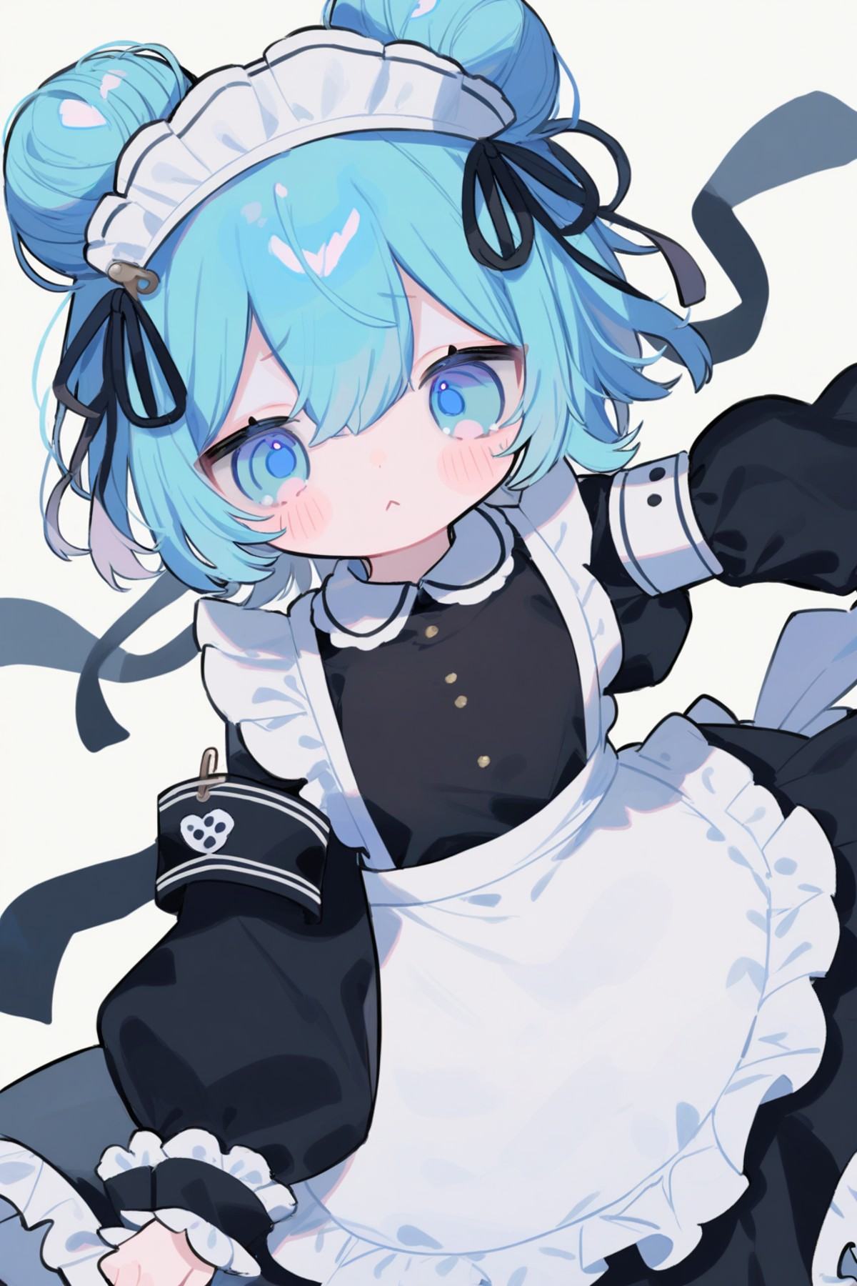 1girl,  solo,  apron on Tensor.Art