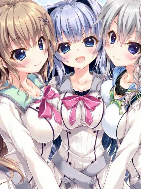 ninege,  3girls,  haruka on Tensor.Art