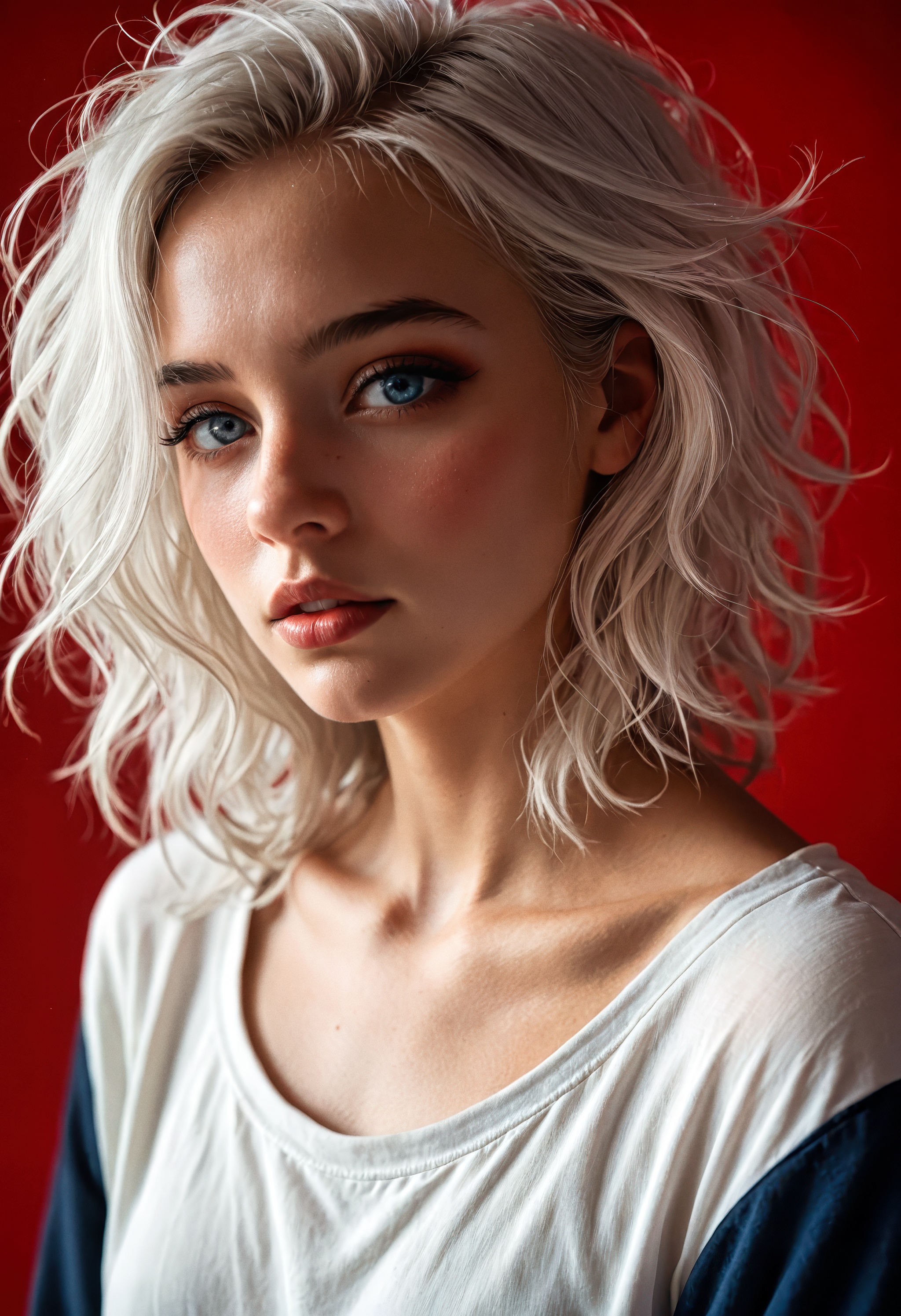 1girl,  solo,  blue eyes on Tensor.Art