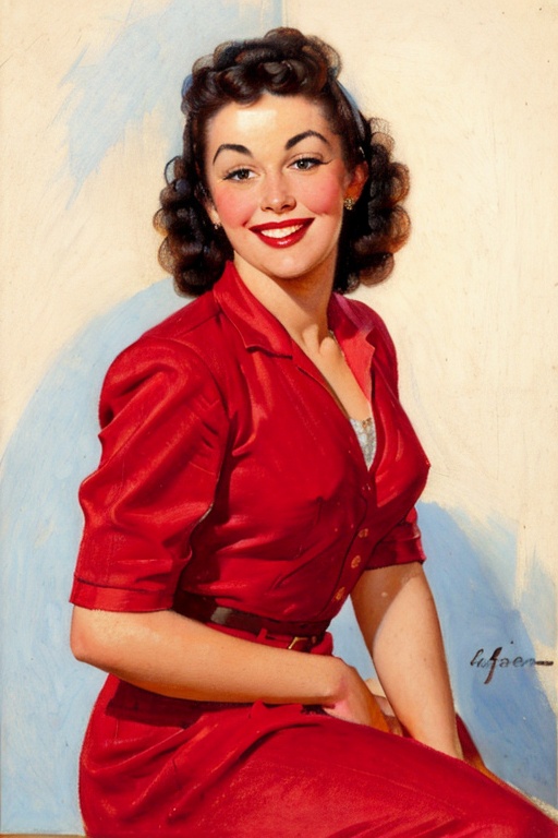 woman posing for a picture,  smiling on Tensor.Art