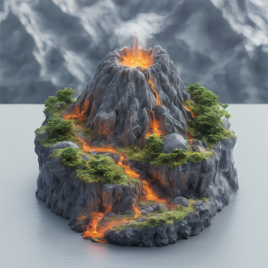 volcano,<lora:lora-000008.by_tusi:1>,