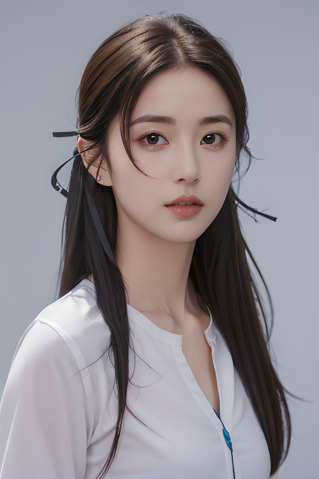 <lora:0808_10:0.7>,simple background,shirt,, 1girl,realistic,masterpiece, best quality, photorealistic, HDR,detail