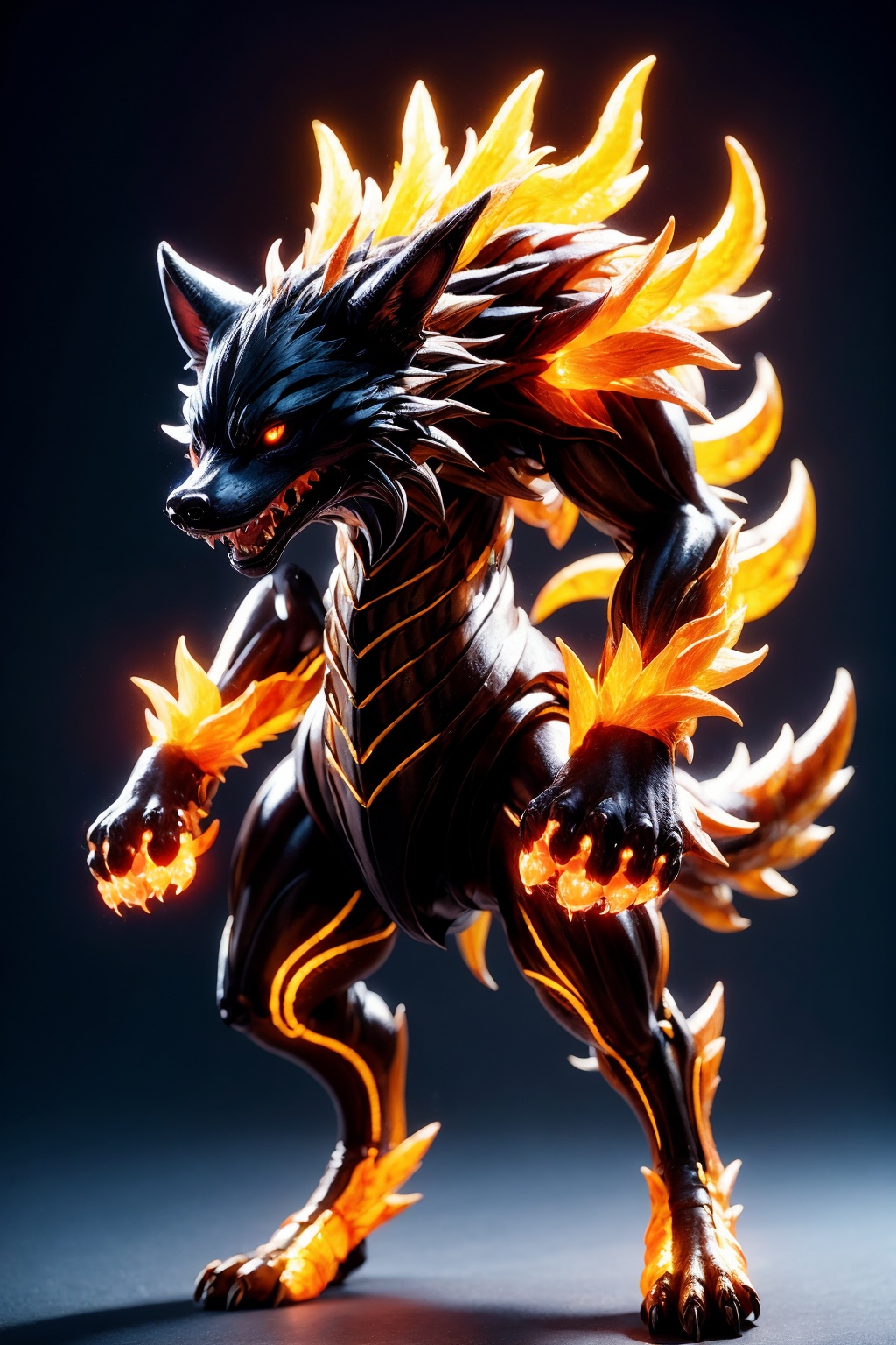 no humans,  red eyes,  sharp teeth on Tensor.Art