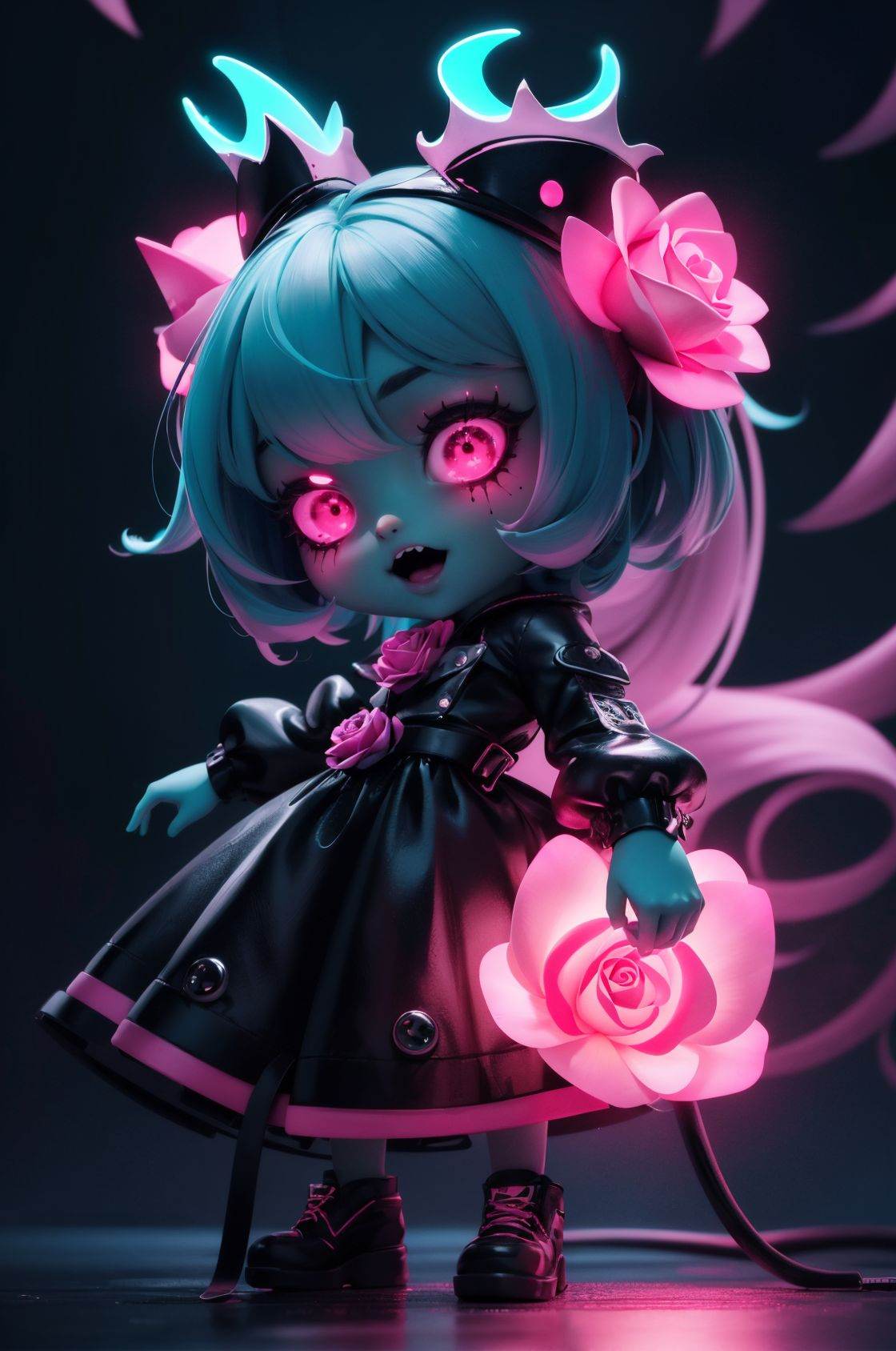 NJIP,  chibi,  ((Glow)) on Tensor.Art
