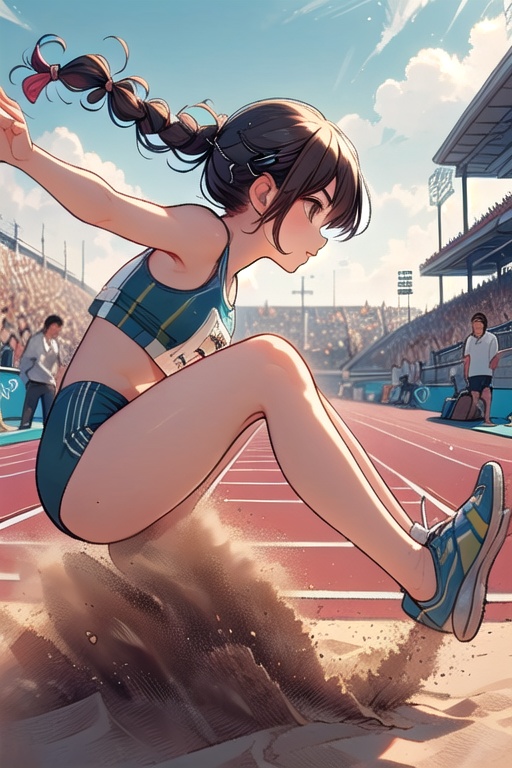 ((long jump)),  ((sand pit)),  ((dust)) on Tensor.Art