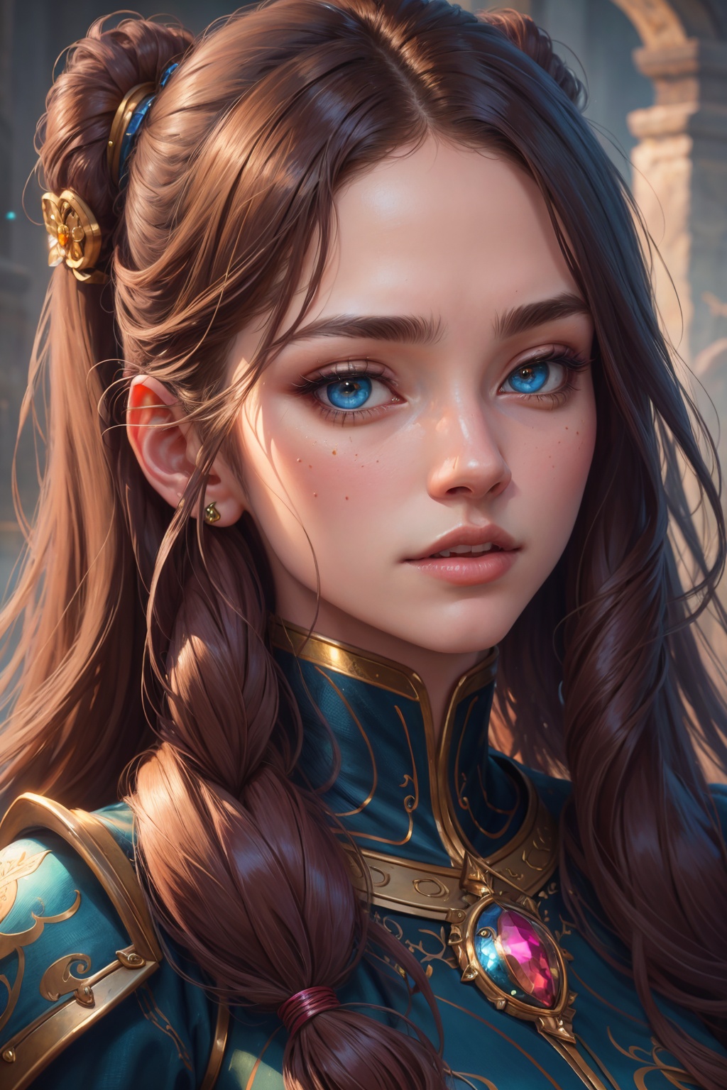 ((best quality)), ((masterpiece)), (detailed), close-up person, long hair, (fantasy art:1.3), cute cyborg girl, highly detailed face, beautiful artwork illustration, (portrait composition:1.3), (8k resolution:1.2), (rating_explicit), (score_9, score_8_up, score_7_up, score_6_up, score_5_up, score_4_up, high res, 4k)