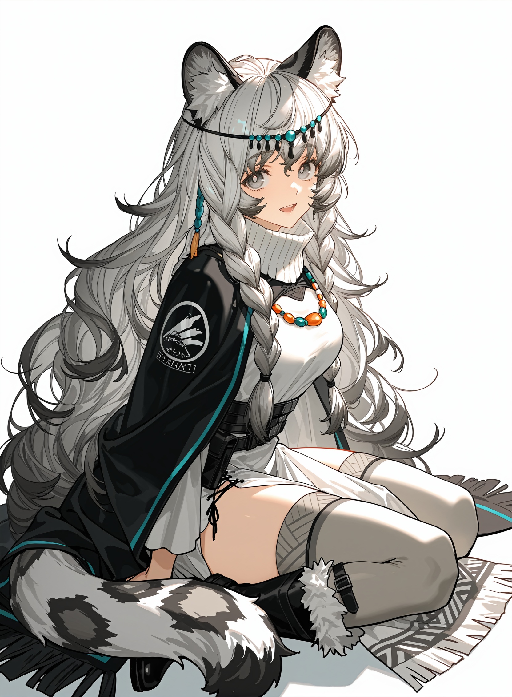 rtist:miv4t,(artist:yoneyama mai:0.8),(artlist:betabeet:0.8),(artist:rella:0.6),(artist:wanke:0.6),(artist:xilmo:0.6),masterpiece,best quality,amazing quality,newest,full body,white background,open eyes,looking at viewer,light smile,open mouth,from side,staring at viewer,pramanix \(arknights\),