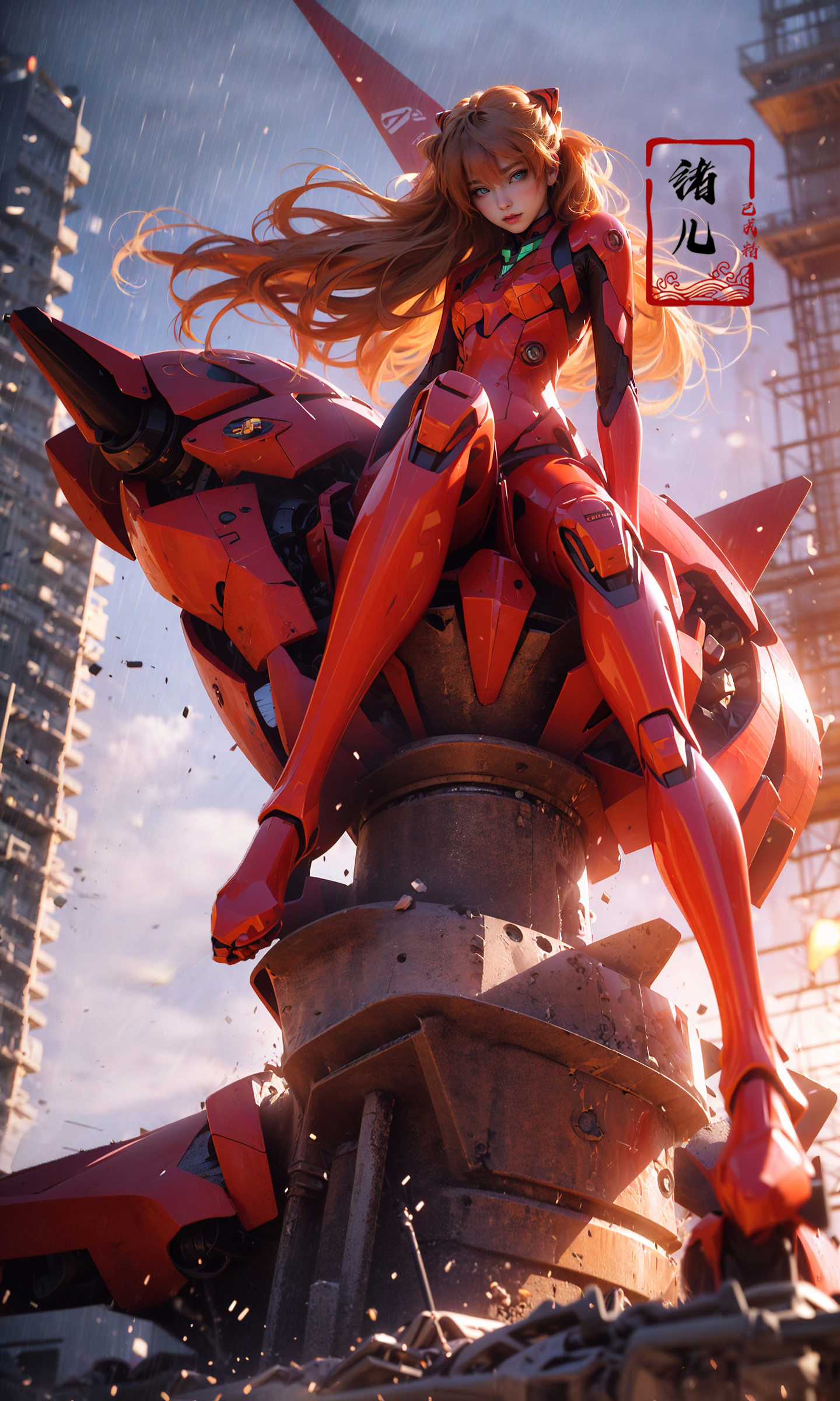 Epic CG masterpiece,  Asuka Langley Soryu,  hdr on Tensor.Art